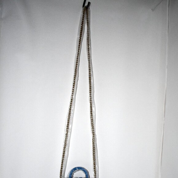 KURT GEIGER LONDON Handle MICRO Kensington in Blue NWT - Picture 2 of 6